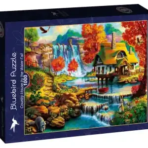 Bluebird Puzzle Country House by the Water Fall (1000) - Mycket populär