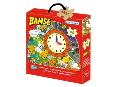 Slutrea | Kärnan Träpussel - Bamses Klockpussel (40)