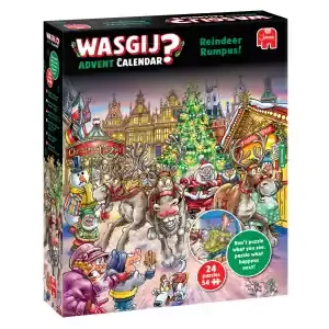 Begränsat antal - Wasgij? Christmas Advent Calendar 2025 Reindeer Rumpus! (24 x 54)