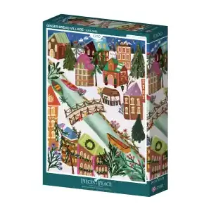 Kan beställas online - Pieces & Peace Ginger Bread Village (1000)