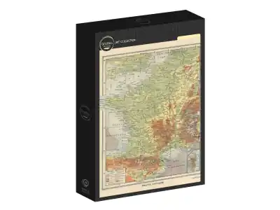 Utförsäljning - Grafika Larousse - Map of Physical France, 1925 (1000)