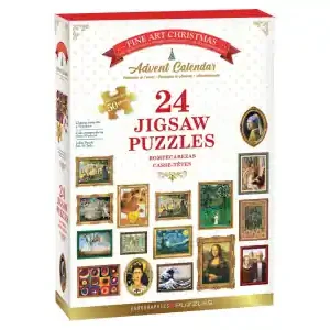 Nyhet | EuroGraphics Pusselkalender - Fine Art Christmas (24x50)