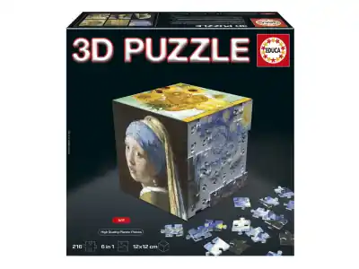 Educa 3D Puzzle Cube - Art (6 x 36) | Kundernas favorit