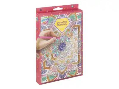 Favorit hos kunderna - Moxy Diamond Painting - Notebook, Mandala Pink