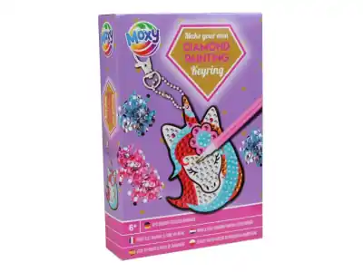 Moxy Diamond Painting - Keyring, Enhörning | Nytt lägre pris