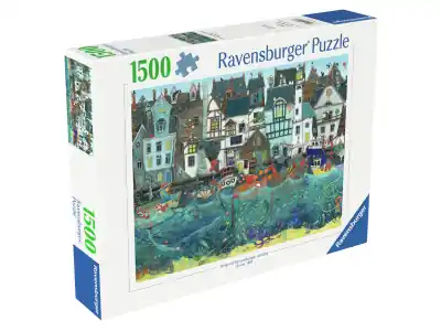 Utförsäljning | Ravensburger Harbour of Wonders - A Bustling Fantasy Port (1500)
