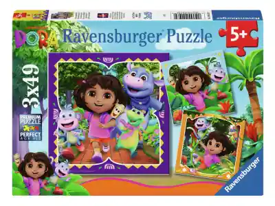 Ny lansering | Ravensburger Dora - Ready to Explore? (3 x 49)