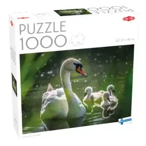 Toppkvalitet | Tactic Swan on Lake with Babies (1000)