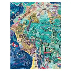 Water & Wines South America - Wine Puzzle (1000) | Extra rabatt