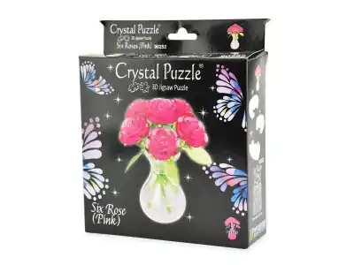 Crystal Puzzle Six Roses - Pink (47) | Nedsatt pris