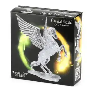 I lager - Crystal Puzzle Flying Horse - Clear (42)