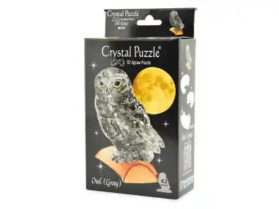 Väl omtyckt - Crystal Puzzle Owl - Gray (42)