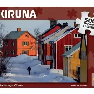 Direkt från tillverkaren | Svenskapussel Kiruna - Vinterdag i Kiruna (500)