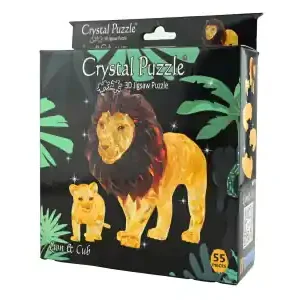 Crystal Puzzle Lion & Cub (55) - Kampanjpris