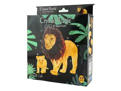 Crystal Puzzle Lion & Cub (55) - Kampanjpris