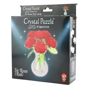 Superpris | Crystal Puzzle Six Roses - Red (47)