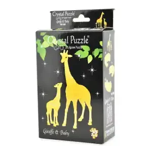 Dagens deal - Crystal Puzzle Giraffe & Baby (38)