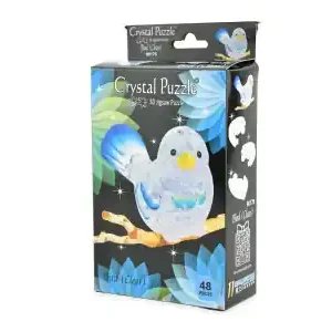 Finns tillgänglig | Crystal Puzzle Bird - Clear (48)