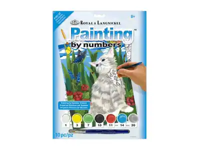 Royal & Langnickel Painting by Numbers - Kitten & Butterflies - Lågt pris