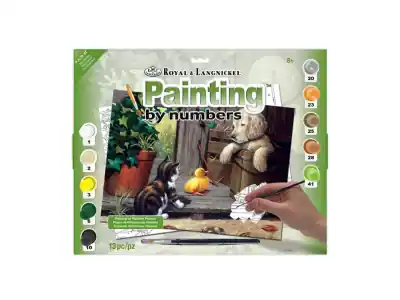 Royal & Langnickel Painting by Numbers - Three Buddies - Fyndpris