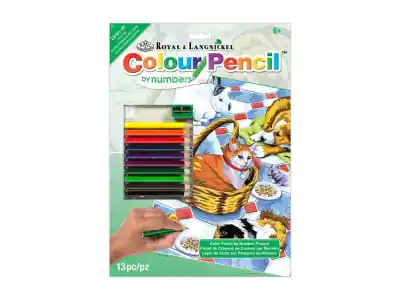 Royal & Langnickel Colour Pencil by Numbers - Family Pets | Nyhet i webbutiken