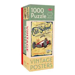 Beställ online - Tactic Vintage Posters - Old School Gear Racers (1000)