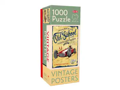 Beställ online - Tactic Vintage Posters - Old School Gear Racers (1000)