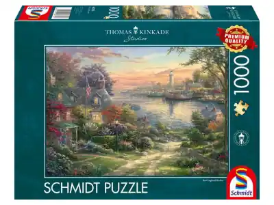 Extra bra pris | Schmidt Thomas Kinkade Studios - New England Harbour (1000)