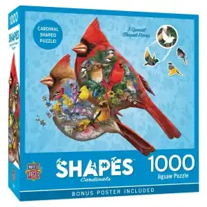 MasterPieces Shapes - Cardinals (1000) - Lågt pris