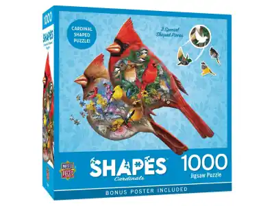 MasterPieces Shapes - Cardinals (1000) - Lågt pris