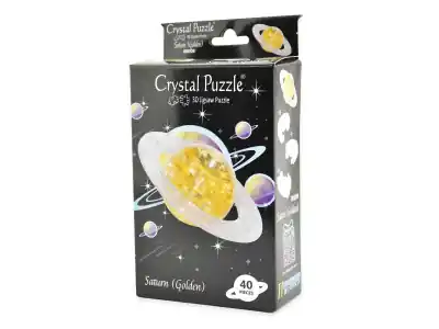 Crystal Puzzle Saturn - Golden (40) - Trygg betalning