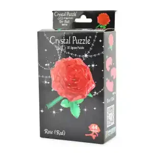 Specialpris - Crystal Puzzle Rose - Red (44)