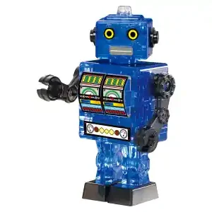 Crystal Puzzle Tin Robot - Blue (39) | Extra rabatt