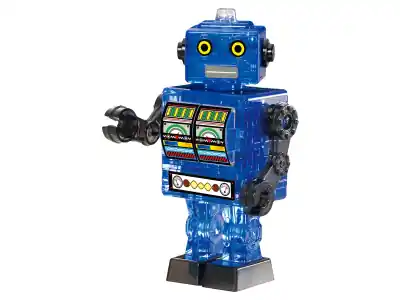 Crystal Puzzle Tin Robot - Blue (39) | Extra rabatt