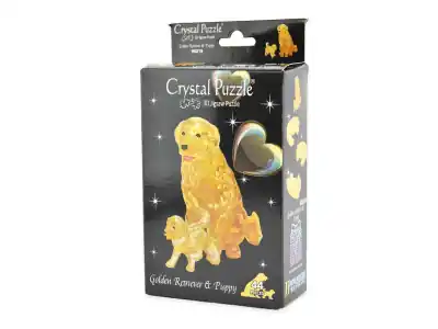 Spara nu - Crystal Puzzle Golden Retriever & Puppy (44)
