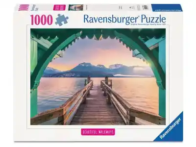 Ravensburger Beautiful Walkways - Stefan Hefele, Footbridge at Lac d‘Annecy (1000) - Tillverkarpris