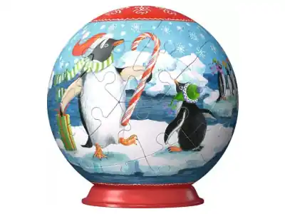 Ravensburger Puzzle Ball - Christmas Penguins (56) - Spara nu