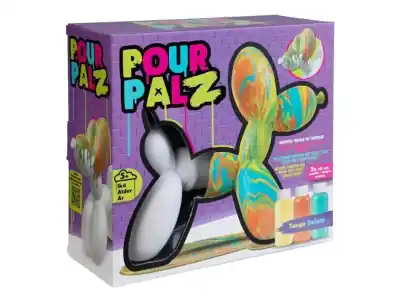 Pour Palz - Balloon Dog (gul, orange, turkos) - Direkt från tillverkaren