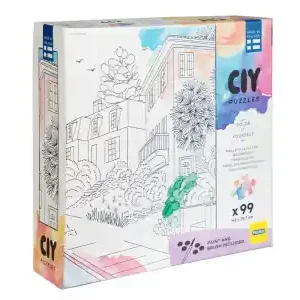 Peliko CIY-Pussel Vattenfärg, Villakvarter (99) - Bästa pris
