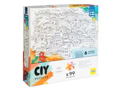 Kanonerbjudande - Peliko CIY-Pussel Filtpennor, Stad (99)
