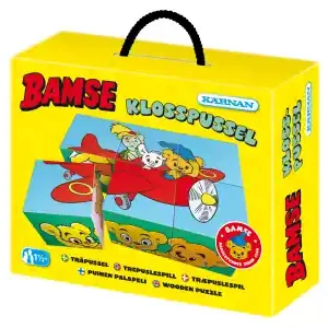 Säker betalning | Kärnan Klosspussel i trä - Bamse (6)