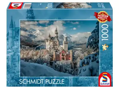 Populär - Schmidt Neuschwanstein Castle in Winter (1000)