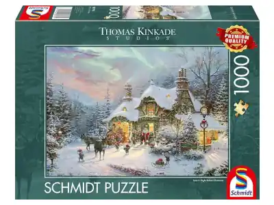 Toppkvalitet - Schmidt Thomas Kinkade Studios - Santa‘s Night Before Christmas (1000)