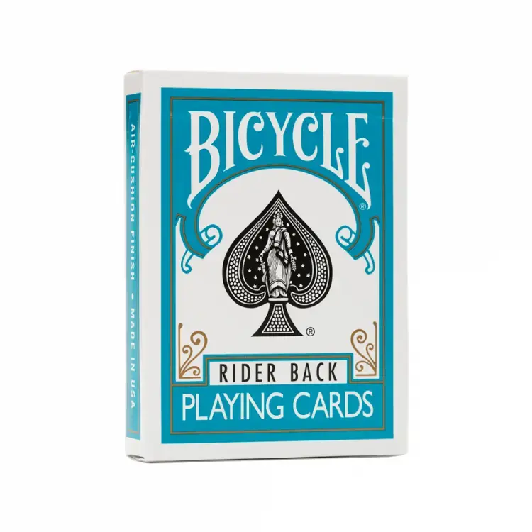 Bicycle Turquoise Rider Back playing cards | Toppkvalitet