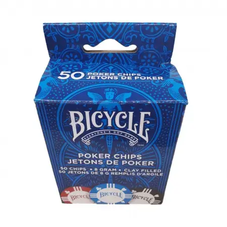 Superpris | Bicycle Clay Poker Chips 50 Count 8 Gram