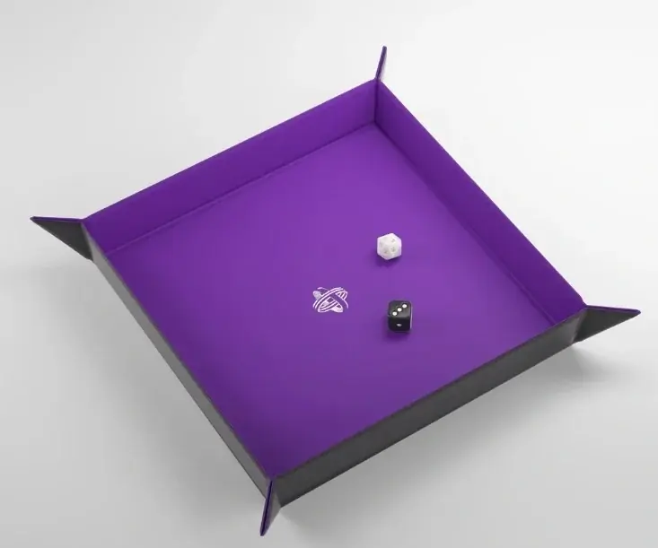 Gamegenic - Magnetic Dice Tray Square Black / Purple | Spara nu