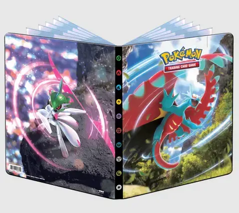Rea - Scarlet and Violet Roaring Moon and Iron Valiant 9-Pocket Portfolio for Pokémon