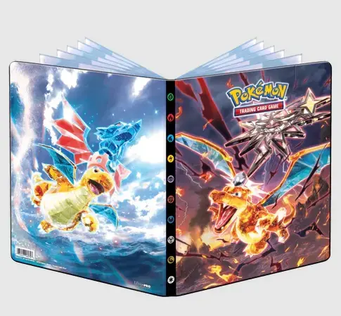 Passa på | Scarlet and Violet Charizard and Dragonite 9-Pocket Portfolio for Pokémon