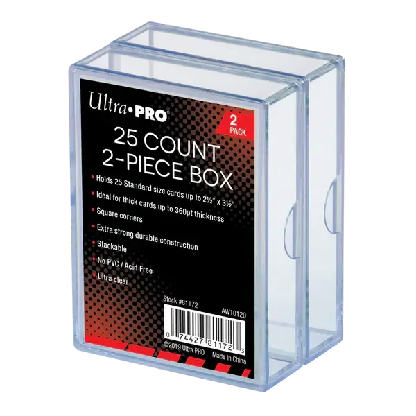 Nyhet hos oss - Ultra Pro 2-Piece 25 Count Clear Card Storage Box (2st)