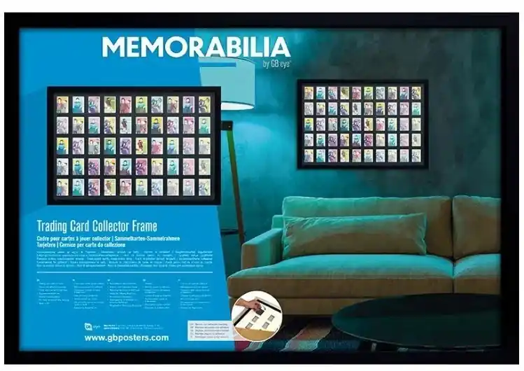 Endast denna vecka - Tavelram - GBEYE - Trading Card Collector Frame 50 Position Black (91.5x61cm)